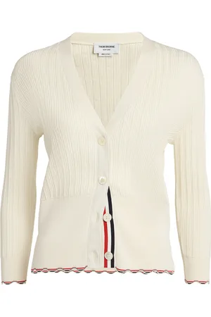 Thom Browne Cotton Rib-Stitch Cardigan