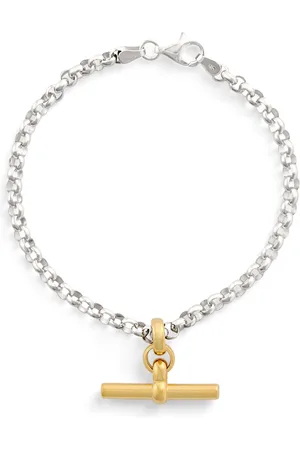 Tilly Sveaas Gold-Plated T-Bar Belcher Chain Bracelet