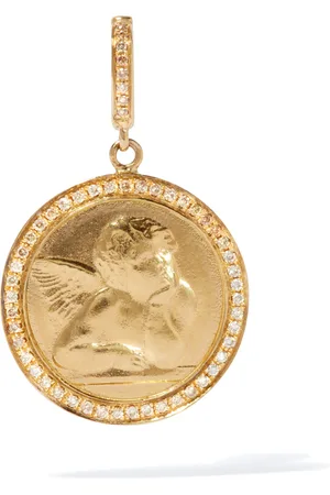 ANNOUSHKA Yellow and Brown Diamonds Mythology Cherub Charm