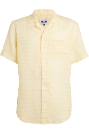 Love Brand Linen Arawak Printed Short-Sleeve Shirt