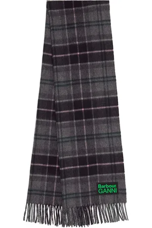 Barbour X Ganni Wool Tartan Scarf