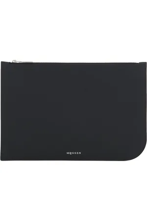 Alexander McQueen Large Calf Leather Sling Zip Pouch