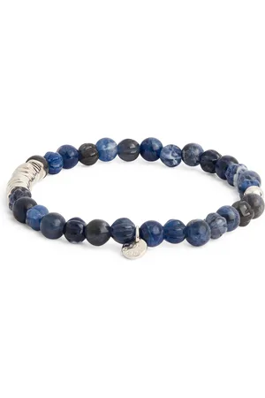 Tateossian Sodalite and Sterling Silver Classic Discs Bracelet