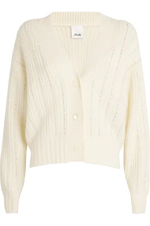 Allude Virgin Wool-Cashmere Embellished Cardigan