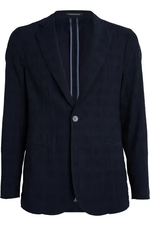 Emporio Armani Textured Single-Breasted Blazer