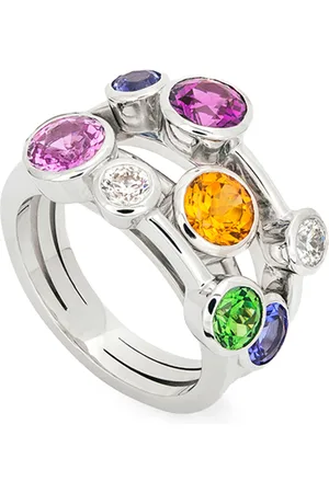Boodles White , Diamond, Sapphire and Gemstone Raindance Rainbow Ring