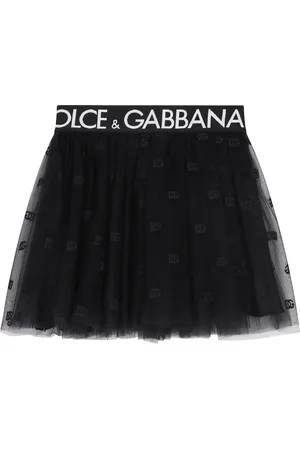Dolce & Gabbana Tulle Logo-Detail Mini Skirt