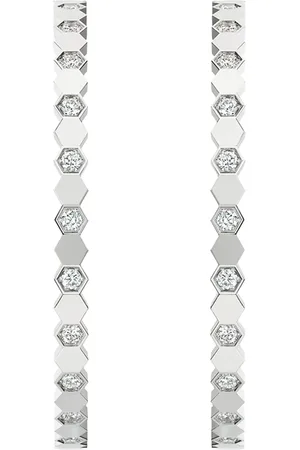 CHAUMET White Gold and Diamond Bee de Earrings