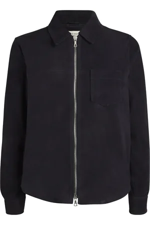 OFFICINE GENERALE Goat Suede Overshirt