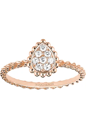 Boucheron Extra Small Rose Gold and Diamond Serpent Bohème Motif Ring
