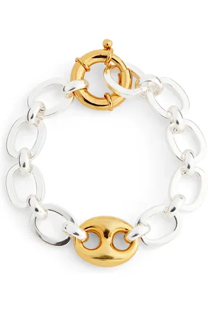 Timeless Pearly Mixed Metal-Tone Link Bracelet