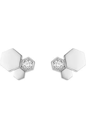 CHAUMET White Gold and Diamond Bee de Earrings