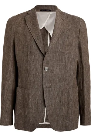 Emporio Armani Linen Single-Breasted Blazer