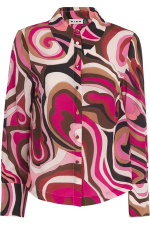 RIXO London Silk Havan Marble Shirt