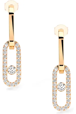 MESSIKA Yellow and Diamond Move Link Earrings
