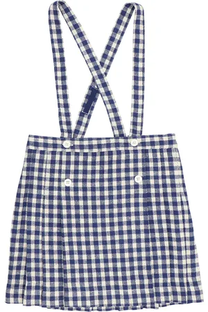 Caramel Silk Gingham Hedera Skirt