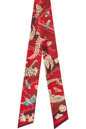 Cartier Silk Panthère Ecrins Scarf