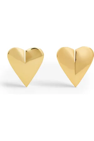 Alaïa Brass Mini Le Coeur Earrings