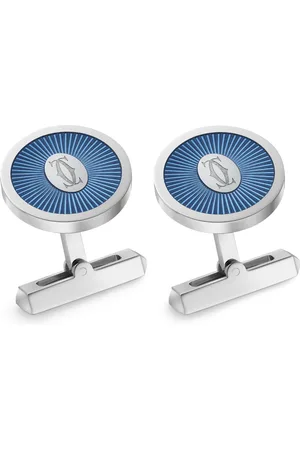 Cartier Sterling Double C de Cufflinks