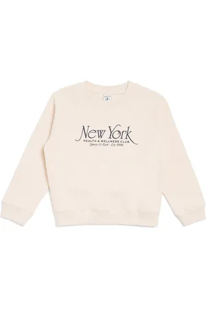 Sporty & Rich Cotton Ny Print Sweatshirt