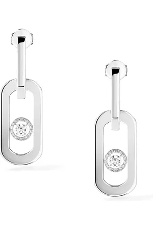 MESSIKA White Gold and Diamond So Move Xl Drop Earrings