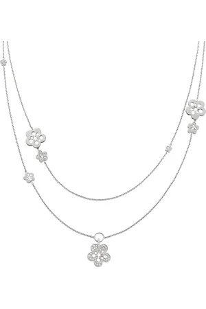 Boodles White and Diamond Blossom Classic Long Necklace