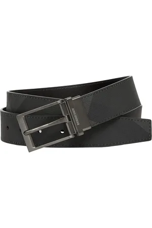 Burberry Leather and Check Reversible Belt