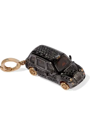 ANNOUSHKA X Harrods Yellow , Diamond and Sapphire My Life in Charms London Black Taxi Charm