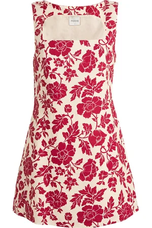 POSSE Linen Floral Alice Mini Dress