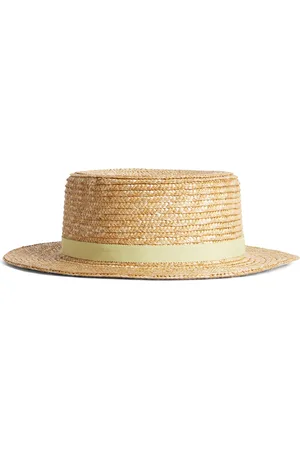 Bonita Ribbon-Trim Boater Hat