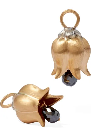 ANNOUSHKA Yellow and Diamond Tulip Earrings