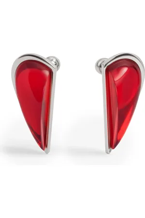 Alaïa Resin-Detail Demi Le Coeur Bombe Earrings