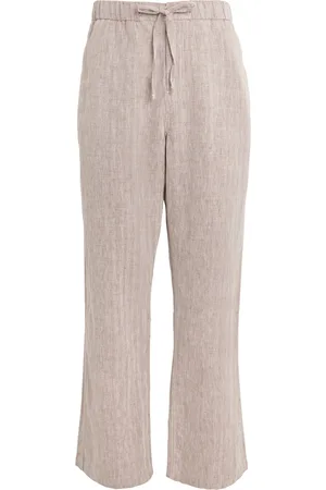Frescobol Carioca Cotton-Linen Rocha Wide-Leg Trousers