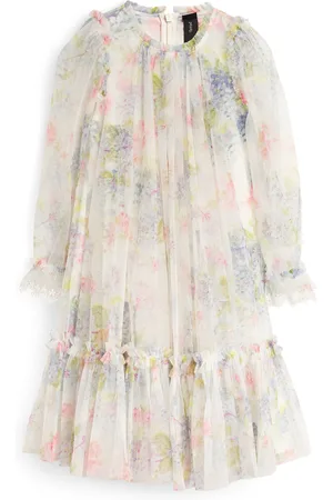 Needle & Thread Hydrangea Long-Sleeve Dress