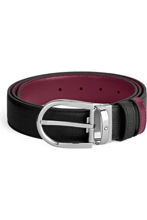 Montblanc Leather Horseshoe Reversible Belt