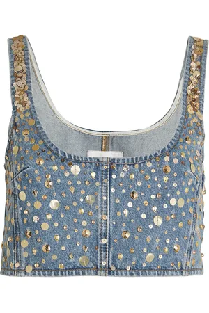 Frame Denim The Champagne Crop Top