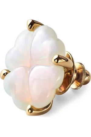 Baccarat Gold Vermeil and Crystal Trèfle Pin