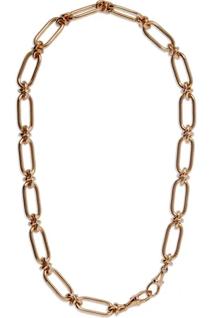 ANNOUSHKA Yellow Knuckle Heavy Link Chain Necklace