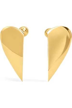 Alaïa Brass Demi Le Coeur Earrings