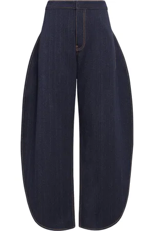 Alaïa Side-Slit Round-Leg Jeans