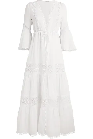 CHARO RUIZ IBIZA Cotton Voile Glen Kaftan