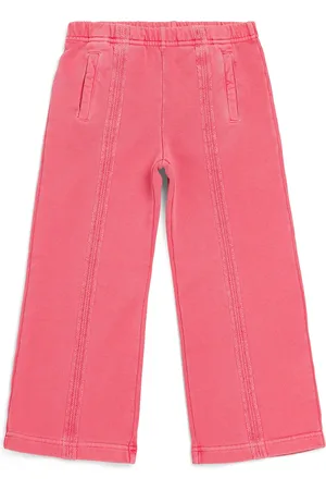 Palm Angels Cotton Logo Wide-Leg Sweatpants