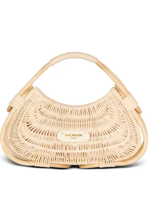 Balmain Medium Wicker Jolie Madame Top-Handle Bag