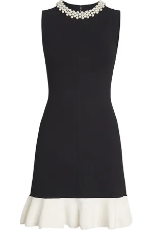 Sandro Knitted Embellished-Neck Mini Dress