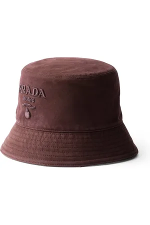 Prada Canvas Logo Bucket Hat