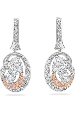 Boodles Platinum, Rose Gold and Diamond National Gallery Motherhood Earrings