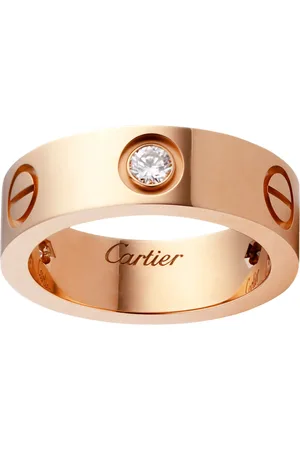 Cartier Rose Gold and Diamond Love Ring