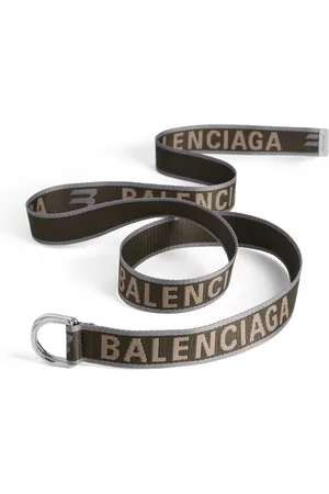 Balenciaga Logo D-Ring Belt