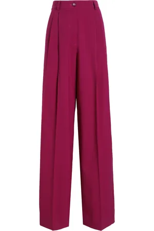 Dolce & Gabbana Stretch-Wool Wide-Leg Trousers