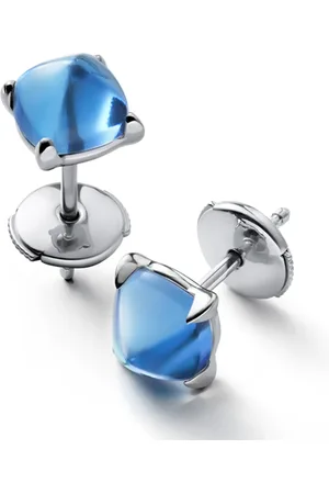 Baccarat Sterling Silver and Crystal Médicis Riviera Stud Earrings